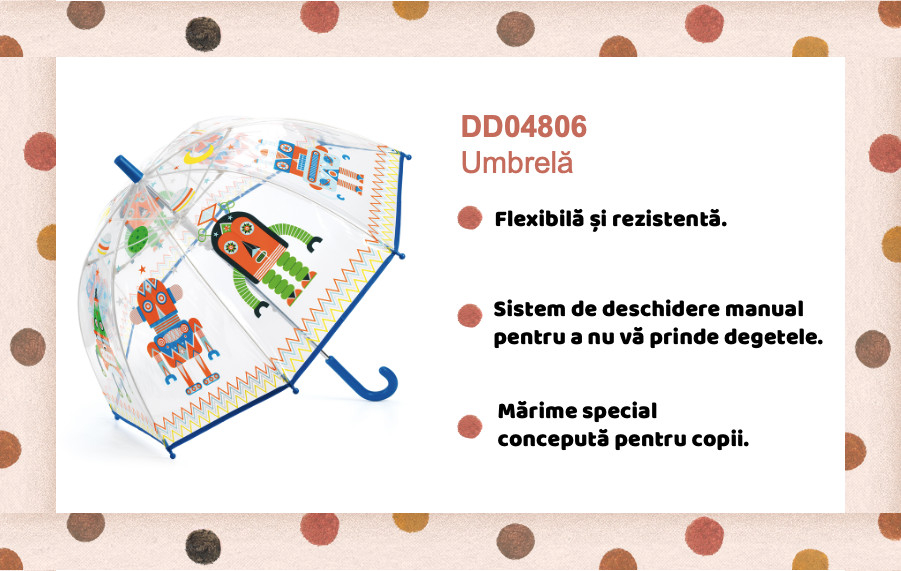 Umbrela colorata Djeco Roboti [3]
