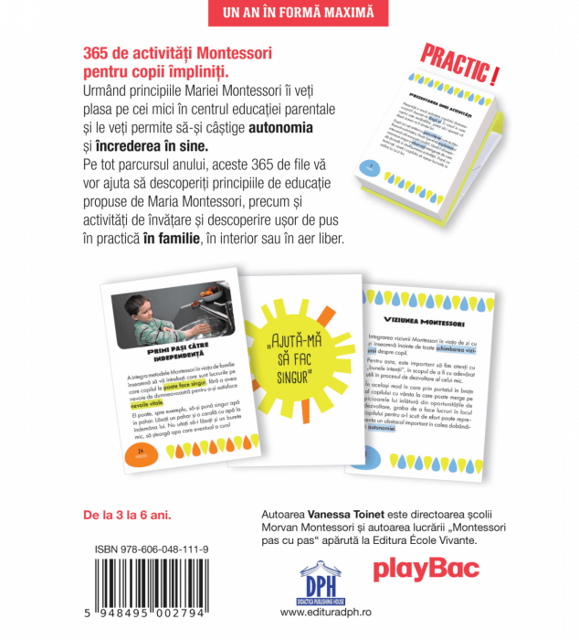 Un an in forma maxima: 365 de activitati Montessori, DPH, 2-3 ani + [2]