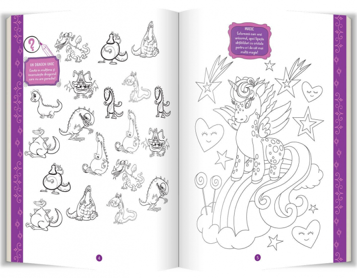 Unicorni si dragoni, Editura Gama, 4-5 ani + [4]