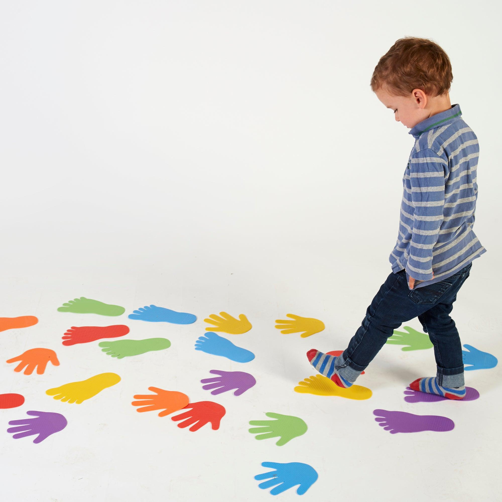 Urme Colorate pentru Echilibru si Coordonare - Set 12 Piese Senzoriale, 18 Luni+ [2]