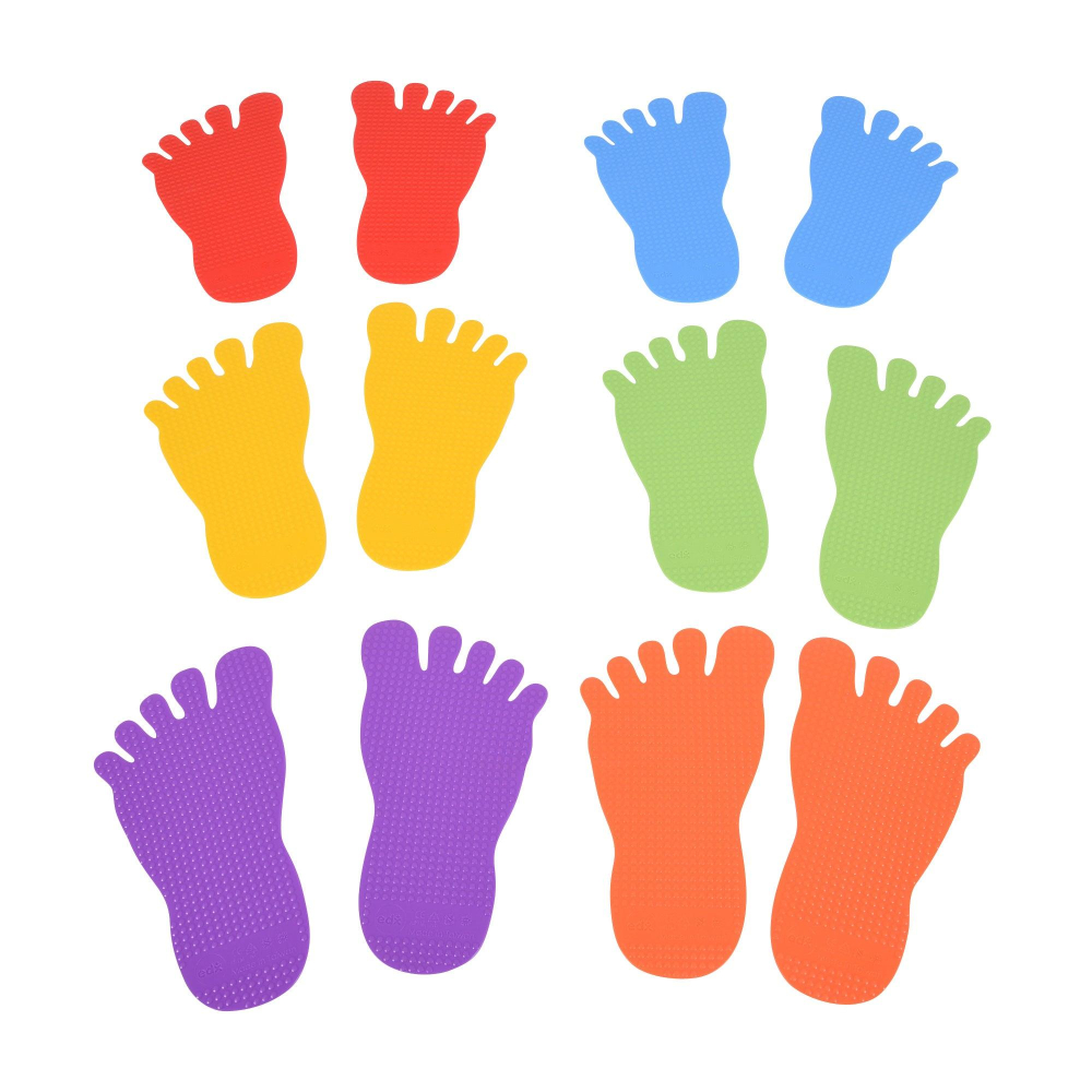 Urme Colorate pentru Echilibru si Coordonare - Set 12 Piese Senzoriale, 18 Luni+ [1]