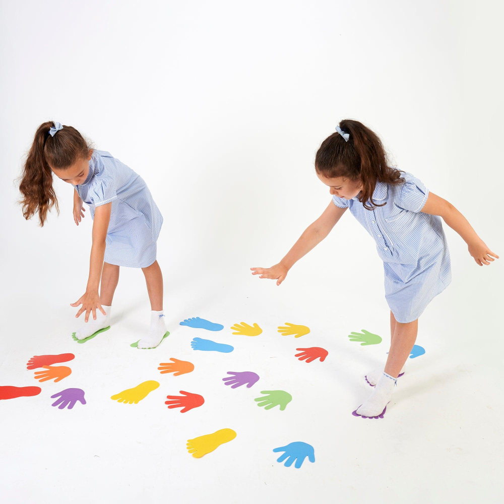 Urme Colorate pentru Echilibru si Coordonare - Set 12 Piese Senzoriale, 18 Luni+ [3]