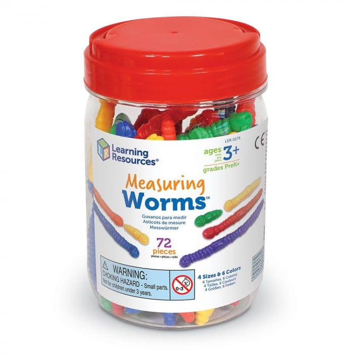 Viermi pentru masurat (set 72 buc), Learning Resources, 2-3 ani + [8]