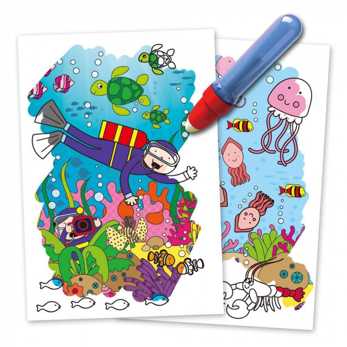 Water Magic: Carte de colorat Lumea acvatica, Galt, 2-3 ani + [2]