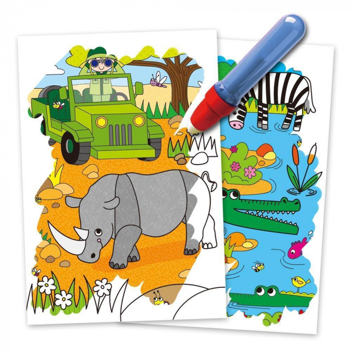 Water Magic: Carte de colorat Safari, Galt, 2-3 ani + [3]