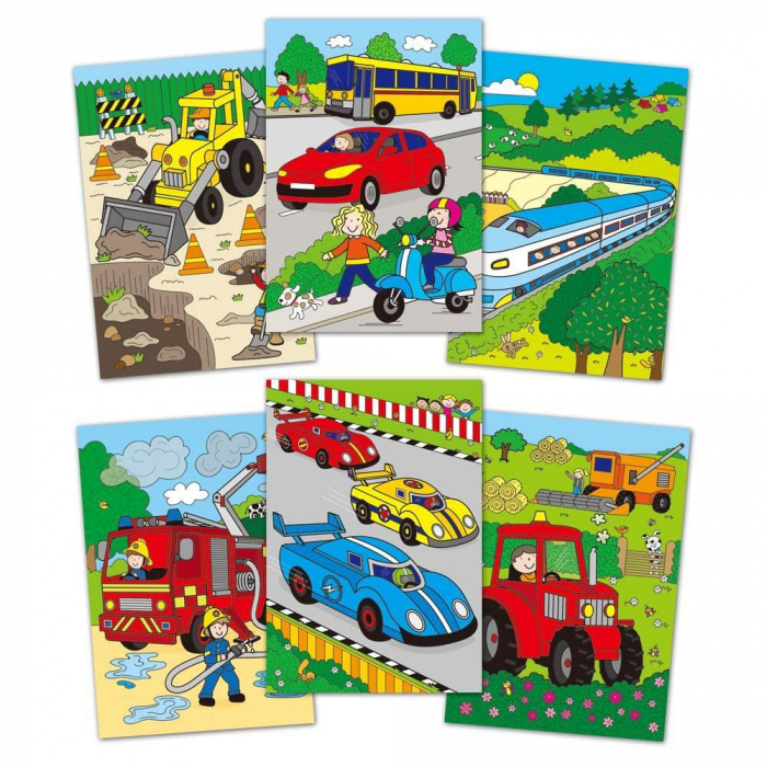 Water Magic: Carte de colorat Vehicule, Galt, 2-3 ani + [2]