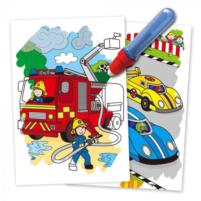 Water Magic: Carte de colorat Vehicule, Galt, 2-3 ani + [3]