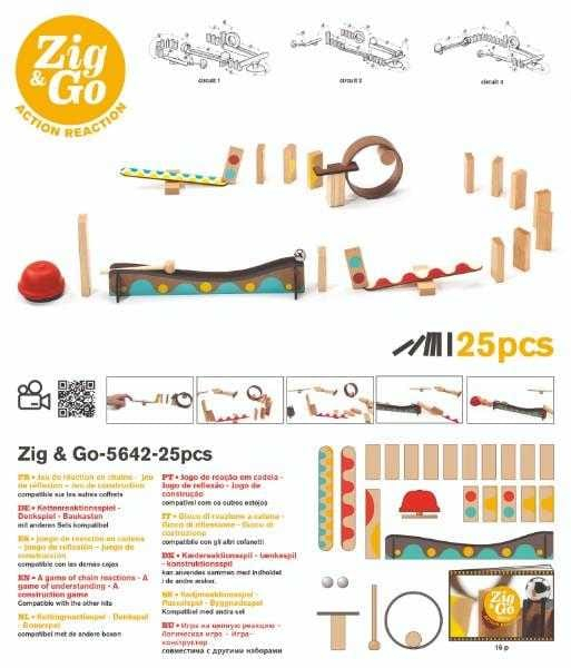 Zig & Go Djeco, set de constructie trasee, 25 piese, +7 ani [3]