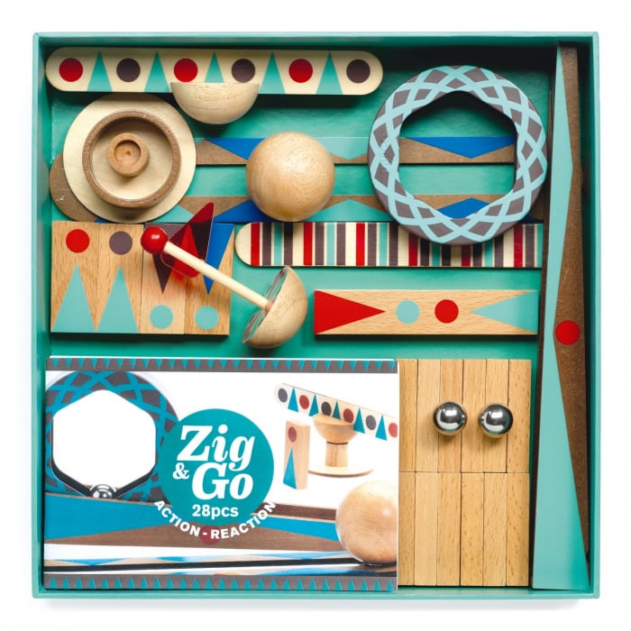 Zig & Go Djeco, set de constructie trasee, 28 piese, +7 ani [2]