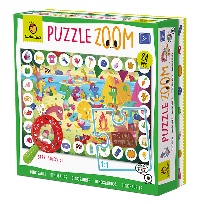 Zoom Puzzle - Dinozauri, Ludattica, 3 ani+ [2]