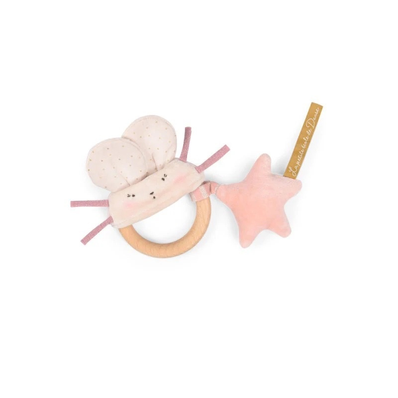 Zornaitoare cu inel de lemn Soricel , Moulin Roty, 0 luni+ [2]