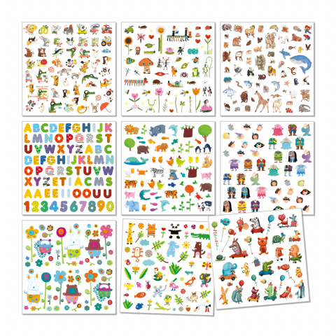 1000 Abtibilduri pentru copii - Djeco, 2-3 ani + [1]