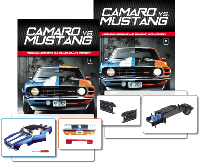 Colectia Camaro vs Mustang - Abonament Camaro vs Mustang nr.1+2 - Colectie Construibila 1:18
