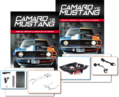 Colectia Camaro vs Mustang - Abonament Camaro vs Mustang nr.5+6 - Colectie Construibila 1:18