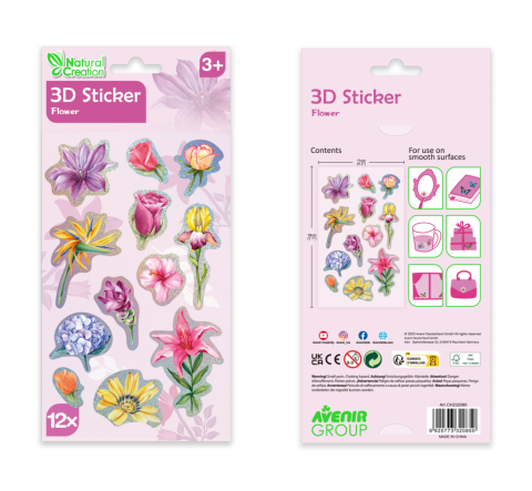 Abtibilduri 3D - Flori, colectia Creatii Naturale [1]