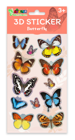 Abtibilduri 3D - Fluturi, colectia Creatii Naturale [3]