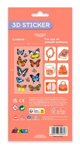 Abtibilduri 3D - Fluturi, colectia Creatii Naturale [2]