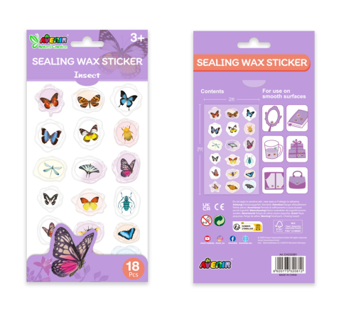 Abtibilduri imitatie sigiliu - Insecte, colectia Creatii Naturale [1]