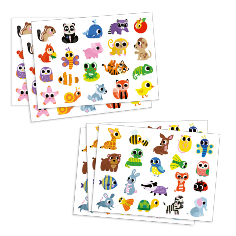 Abtibilduri Pui de animale, Djeco, 0-1 ani + [2]