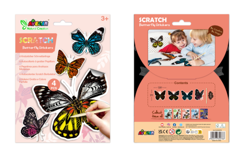 Abtibilduri razuibile - Fluturi, colectia Creatii Naturale [1]