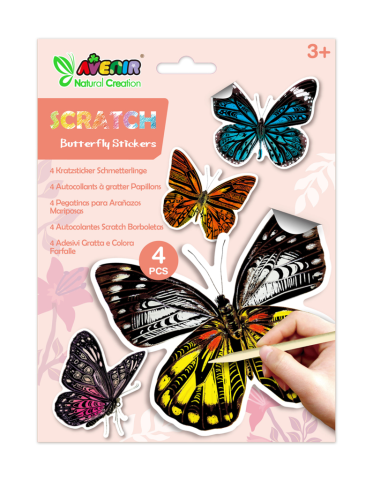 Jocuri creative - Abtibilduri razuibile - Fluturi, colectia Creatii Naturale