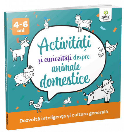 Carti educative - Activități și curiozități despre animale domestice