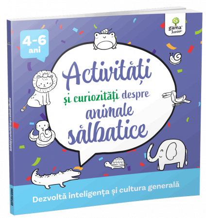 Carti educative - Activități și curiozități despre animale sălbatice