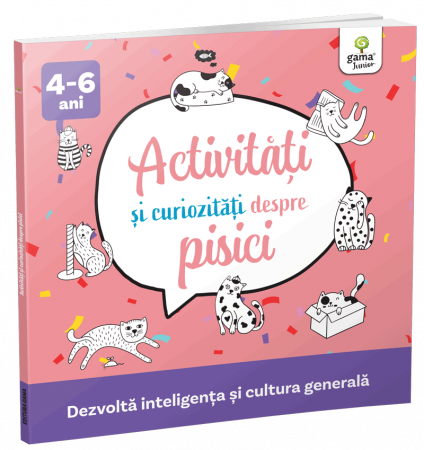 Carti educative - Activități și curiozități despre pisici