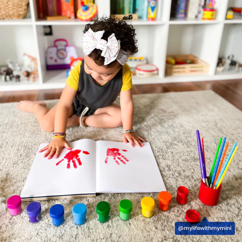 Acuarele lavabile Lil  Paint, 12 culori si pensula inclusa [1]