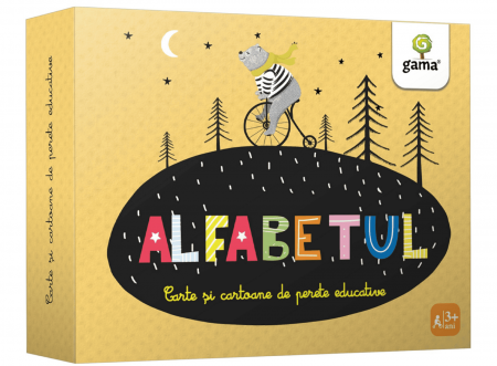 Jucarii si jocuri copii - Alfabetul, Editura Gama, Carte si Cartoane de Perete, 2-3 ani +