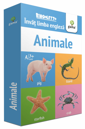 Jucarii copii 2-3 ani - Animale, Invat Limba Engleza, Editura Gama, 2-3 ani +