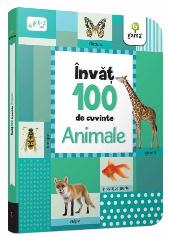 Carti pentru copii - Animale/Invat 100 de cuvinte