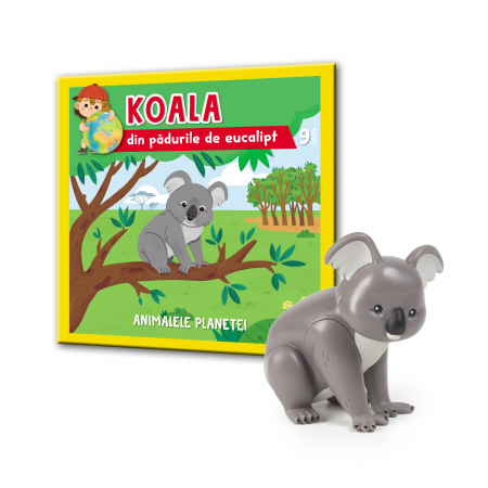 Figurine animale salbatice - Animalele Planetei Nr.9 - Koala din padurile de eucalipt, RBA, 18 luni+