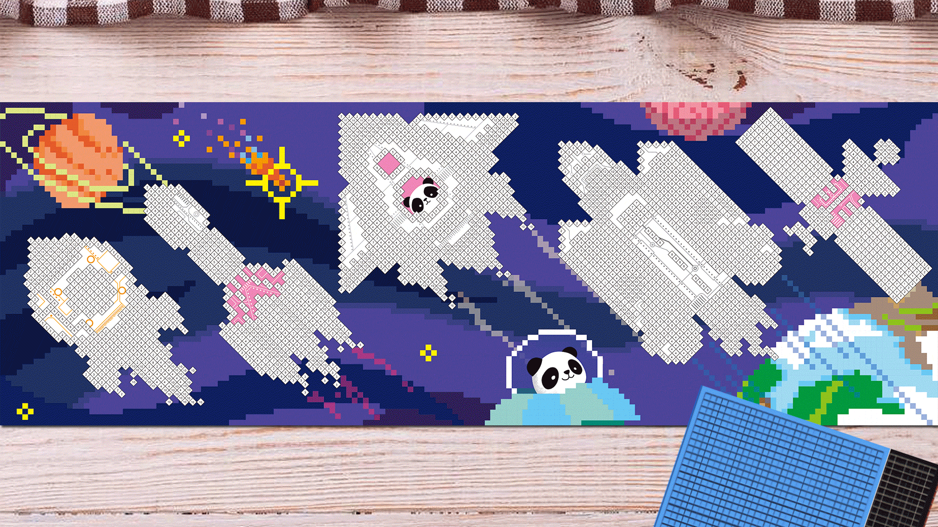 Arta mozaic pe numere - Spatiu [2]