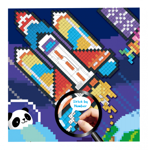 Arta mozaic pe numere - Spatiu [6]