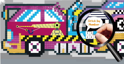 Arta mozaic pe numere - Transport [3]