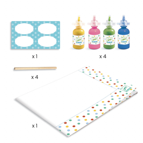 Atelier creativ cu buline Djeco, Pointillisme, 2-3 ani + [2]