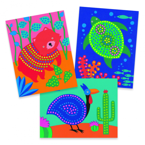 Atelier creativ cu buline Djeco, Pointillisme, 2-3 ani + [4]