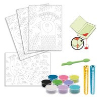 Atelier creativ cu nisip si sclipici, Pasari, Djeco, 6 ani+ [2]
