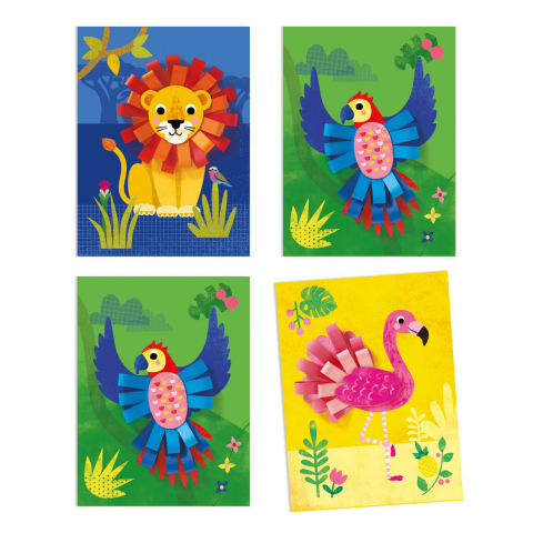 Atelier creativ Djeco, Animale cu bucle, 2-3 ani + [3]