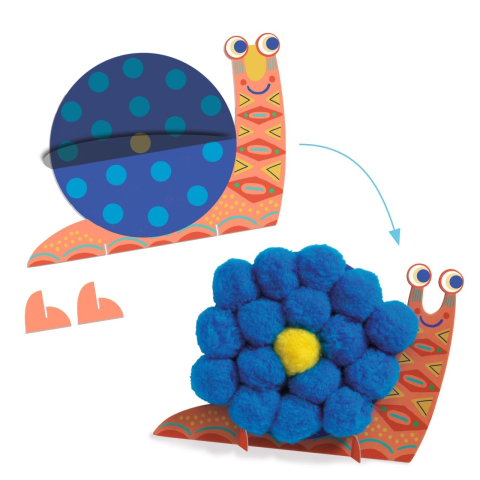 Atelier creativ Djeco, Animale moi si pufoase, 0-1 ani + [3]