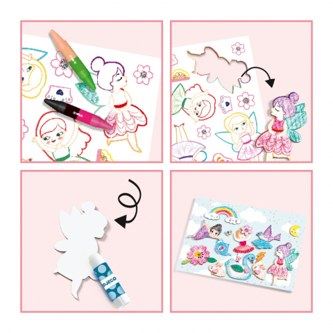 Atelier creativ Djeco, O lume pentru fete, 4-5 ani + [4]