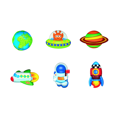 Atelier creativ Modeleaza si picteaza - Spatiu - straluceste in intuneric [1]