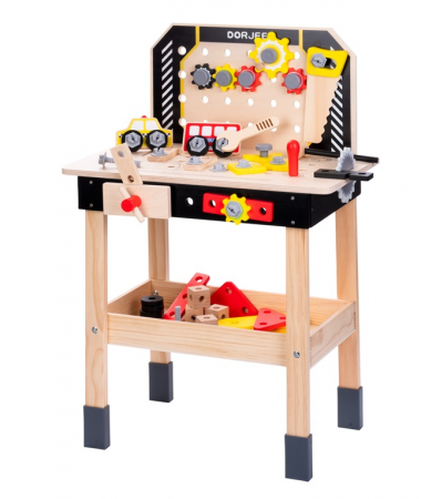 Set jucarii din lemn Atelier Micul tamplar, 71 de piese, +3 ani [1]