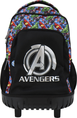Avengers Ghiozdan scolar tip troller 2 compartimente + buzunar lateral, dimensiuni 43x33x20 cm, 29 L