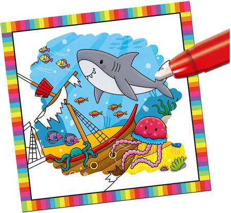 Baby Water Magic: Carte de colorat In ocean, Galt, 1-2 ani + [1]