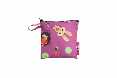 Baveta lunga cu buzunar - Animalute vesele, TIDY TOT, 0-1 ani + [9]