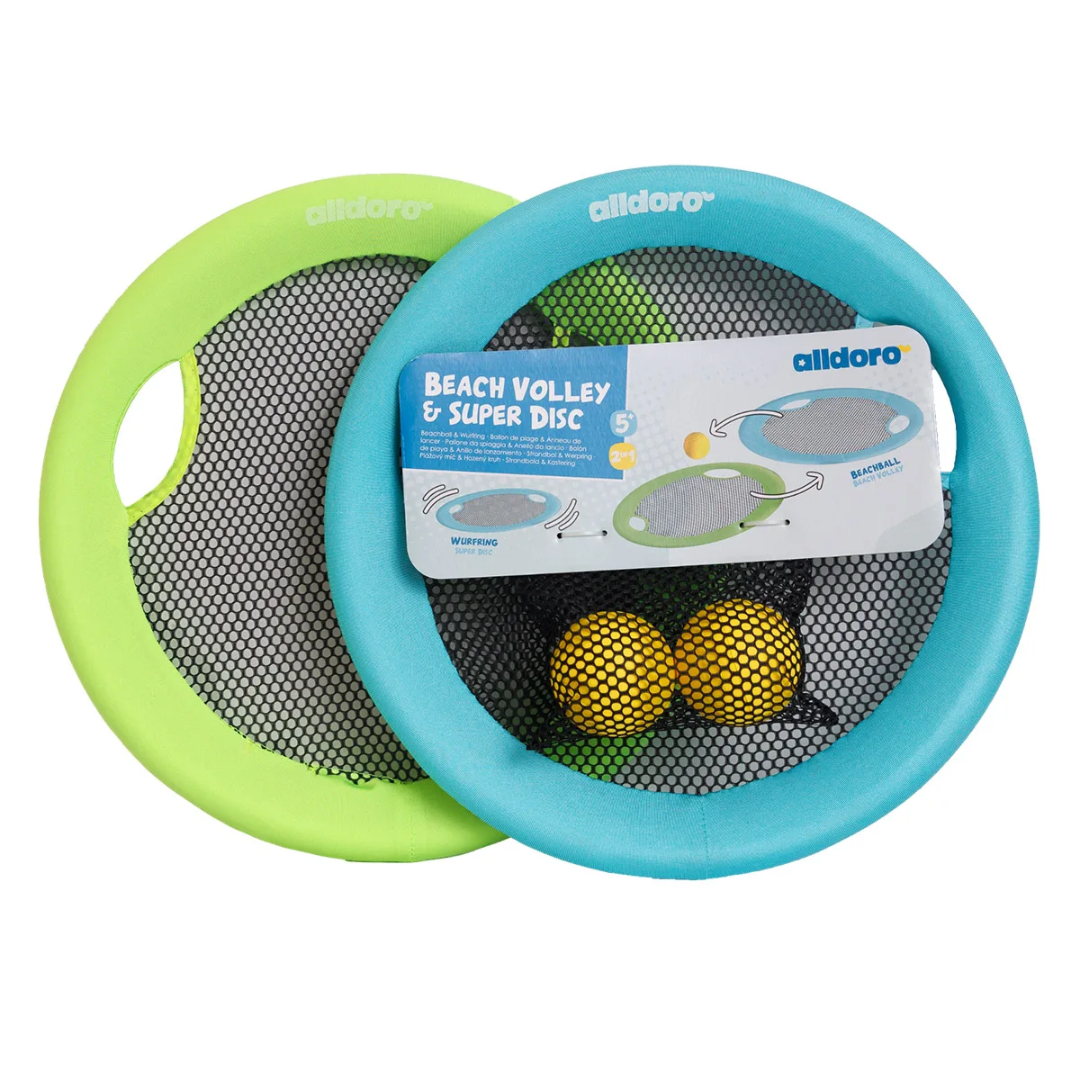 Beachball & Frisbee XL 40cm, set 2 în 1 de plaja, Alldoro [2]