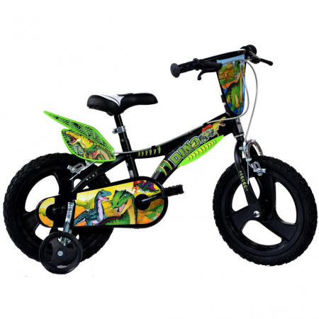 Vârsta - Bicicleta copii 14'' Dinozaur T-Rex, DINO BIKES, 4-5 ani +