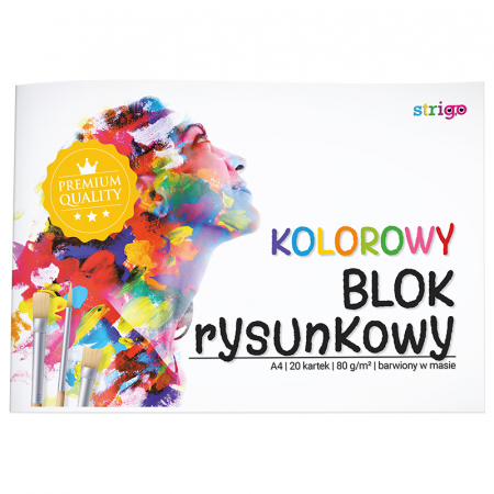 Vârsta - Bloc de desen Strigo A4 20 file 80G multicolor